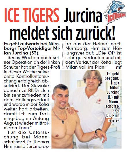 BILD ICE TIGERS Jurcina