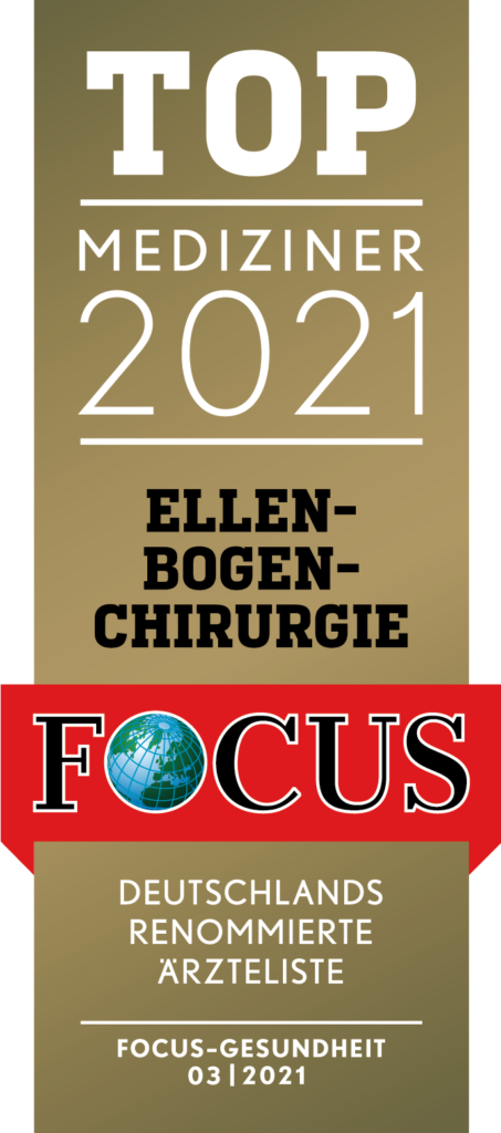 Ellenbogenchirurgie - Prof. Tauber - Prof. Martetschläger - Focus Top-Mediziner 2021 Deutschland