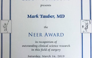 Neer Award Tauber