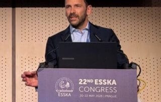 Prof. Dr. Frank Martetschläger als ESA-Präsident beim ESSKA Kongress 2026 in Prag